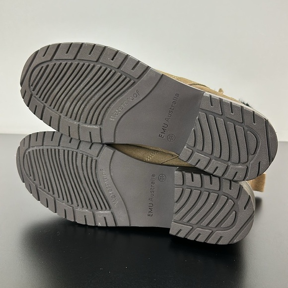 EMU Australia Suede Pioneer Chelsea Ankle Boots Size 8 Waterproof Merino Wool - Picture 8 of 13